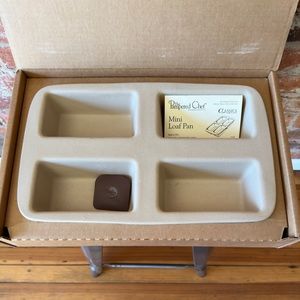Pampered Chef Stoneware Mini Loaf Pan